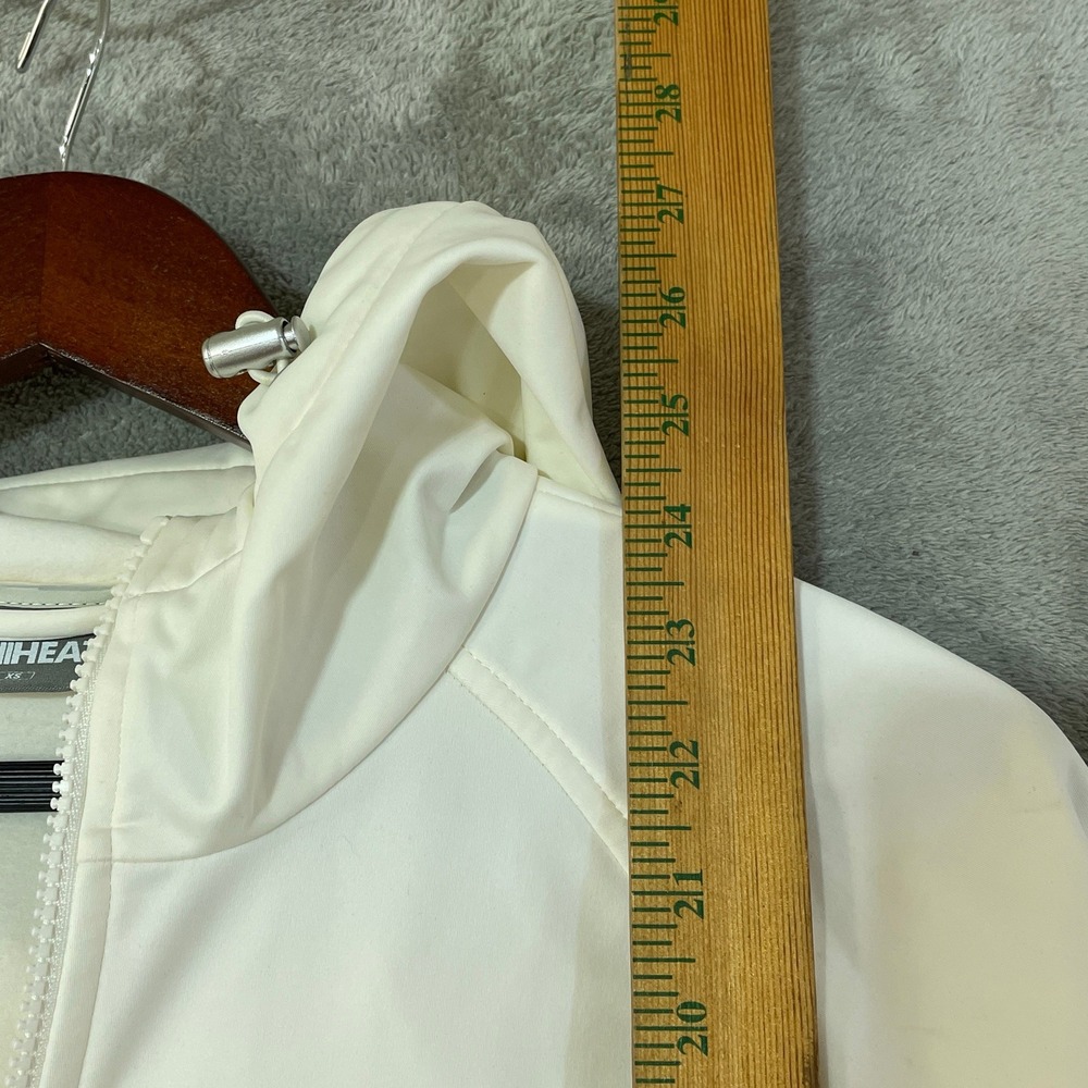 NWT 32 Degrees Heat Women's XS Cream Full Zip Hooded Windbreaker Jacket  d2566 - Picture 7 of 11